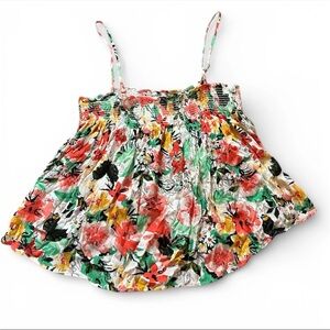 LUSH Floral Babydoll Y2K Spaghetti Strap Tank Size Small